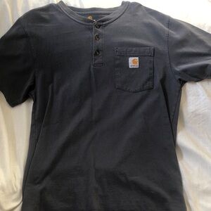 Carhartt Men's Dark Blue Henley Tee